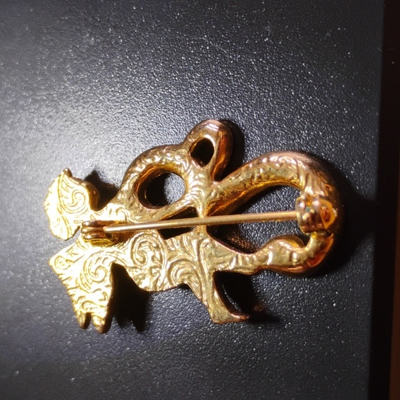 Angel "E" Rhinestone Pin - Picture 2 of 4